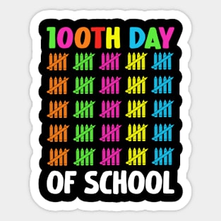 Funny School Boys Girls Kids Gift 100 Days Of School Sticker